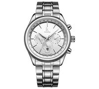 ZZjingli IK colorazione 3321 1ATM Orologio for uomo meccanico sportivo impermeabile con cinturino in acciaio inox e mani luminose e scala inchiodata semplice e numero arabo, scala inchiodata e multi-f