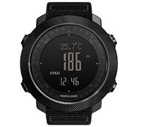ZZjingli Multi-funzione Impermeabile Sport Sport Electronic Smart Orologio, Supporto Misurazione dell'umidità/Previsioni del tempo/Misura della velocità (Nero) (Color : Green)