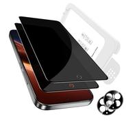 zZjoOoj 2 pellicole protettive per schermo Full Screen per Honor Magic V6 e 2 pezzi di protezione della fotocamera, per l'eliminazione della polvere dell'auto, durezza 9H, pellicola anti-spy, vetro di