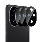 zZjoOoj [3 pezzi Metal Camera Protection Compatible with Honor 200 Pro Tempered Glass, 9H Hardness & Ultra HD, antigraffio Camera Protective Glass Accessories [Not for Honor 200], Black