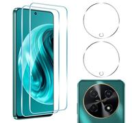 zZjoOoj [4 Pezzi Vetro Temperato per HUAWEI Nova 12i,2 Pellicola Vetro Temperato + 2 Pezzi Pellicola Fotocamera Vetro Temperato,HD Trasparente, Antigraffio.