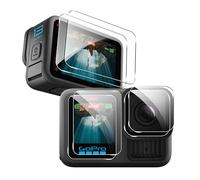 zZjoOoj Confezione da 6 pellicole protettive per schermo per Gopro Hero 13 Black, HD Clear Screen Protector + pellicola protettiva per lenti, pellicola protettiva in vetro 9H, antigraffio