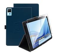 zZjoOoj Cover Per DOOGEE U13 Tablet 13 Pollici Tablet con 1 Pezzi Pellicola Vetro Temperat, Ultra Sottile,Custodia in Pelle PU Premium con Funzione Leggio Verticale,Blu scuro