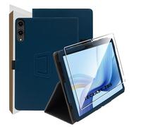 zZjoOoj Cover Per TECLAST T65 13.4 Pollici Tablet con 1 Pezzi Pellicola Vetro Temperat, Ultra Sottile,Custodia in Pelle PU Premium con Funzione Leggio Verticale,Blu scuro