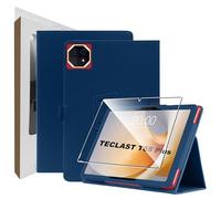 zZjoOoj Cover Per TECLAST T65 Plus Tablet 13.4 Pollici Tablet con 1 Pezzi Pellicola Vetro Temperat, Ultra Sottile,Custodia in Pelle PU Premium con Funzione Leggio Verticale,Blu scuro