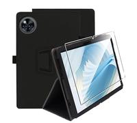 zZjoOoj Custodia Cover Compatibile con Doogee U11/ U11 Pro 12 Pollici 2025 Tablet con 1 Pezzi Pellicola Vetro Temperat, Ultra Sottile,Custodia in Pelle PU Premium con Funzione Leggio Verticale,Nero