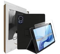 zZjoOoj Custodia Cover Compatibile con Teclast T65 Max 13", Ultra Sottile in Pelle con Vetro Temperato Ultra Sottile,Custodia in Pelle PU Premium con Funzione Leggio Verticale, Nero