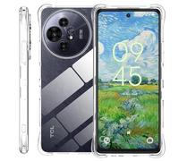 zZjoOoj Custodia per TCL 50 Pro NxtPaper/TCL 50 NxtPaper 5G, Cover in Silicone Liquido, Protezione Fotocamera, Morbida TPU Trasparente