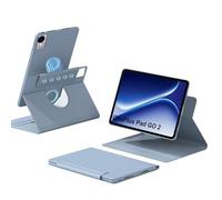 zZjoOoj Custodia Protettiva OnePlus Pad GO 2/ OPPO Pad 5 con Rotazione 360°, Supporto Regolabile, Modalità di Sospensione Intelligente e Chiusura Magnetica - Nero