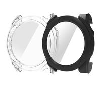 zZjoOoj Custodia protettiva per Garmin Fenix 8 47 mm, con protezione dello schermo, resistente ai graffi, ultra sottile, colore: nero trasparente