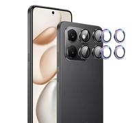 zZjoOoj Pellicola Fotocamera per Honor 400 Smart/Honor X7d, 2 Pezzi Anti Graffio Camera Vetro Temperato Protezione Lente Pellicola, Durezza 9H, Senza Bolle-Nero + Colorato