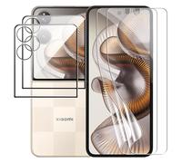 zZjoOoj Pellicola protettiva per Xiaomi Mix Flip 2, confezione da 2 9H Durezza Esterna per Protezione in Vetro Temperato + 2 Pellicole Protettive Interne, Antigraffio, HD