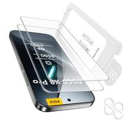 zZjoOoj Pellicola protettiva per XIAOMI Poco X8 Pro 5G in vetro temperato, eliminazione automatica della polvere, 2 pellicole protettive per lo schermo e 2 pellicole protettive per la fotocamera