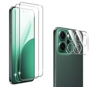 zZjoOoj Vetro Temperato per OPPO Reno 14 F 5G/ 14 FS 5G,2 Pezzi Pellicola Vetro Temperato + 2 Pezzi Pellicola Fotocamera,HD Trasparente, Antigraffio
