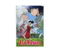 ZZJXYSCP InuYasha - Poster su tela a tema anime a sangue caldo, stile classico, decorazione artistica da parete, per camera da letto, 30 x 45 cm, senza cornice