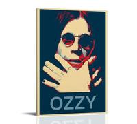 ZZJXYSCP Ozzy Osbourne Music Albums di artisti popolari, poster su tela, decorazione artistica da parete, per camera da letto, 30 x 45 cm, con cornice