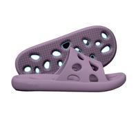 ZZlei2yu-12 Pantofole da Casa Fashion Unisex Shower Shoes Soft Lightweight Bath Slippers with Drainage Holes Quick Dry Non Slip Indoor Outdoor Use(Purple,Alpha Small)