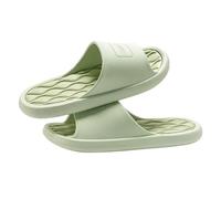 ZZlei2yu-12 Pantofole da Casa Unisex Shower Slippers Summer Open Toe Leisure Slides Soft Non-slip Bathroom Beach Indoor House Shoes (Green,Alpha Small)