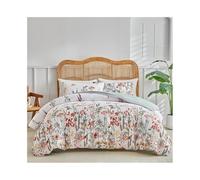 ZZlei2yu-12 Set biancheria da letto Set copripiumino in stile pastorale floreale, morbido e delicato sulla pelle, motivo botanico, 3 pezzi(240 * 220cm)