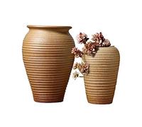 ZZlei2yu-12 Vasi di Piante Vasi for piante Piante succulente da fiori in ceramica grezza Set grande in due pezzi di vasi alti vintage for casa/ufficio/giardino