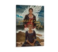 ZZLUUB Poster decorativo da parete con ritratto di una signora in fiamme, poster decorativo da parete su tela, poster decorativo moderno per camera da letto e camera da letto (30 x 45 cm)