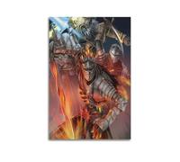 ZZLUUB Poster decorativo da parete con videogiochi Dark Souls, stampa artistica su tela, poster decorativo moderno, per camera da letto, per camera da letto, 50 x 75 cm