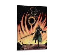 ZZLUUB Poster decorativo da parete con videogioco Dark Souls, stampa artistica su tela, poster decorativo moderno per camera da letto, per camera da letto, 50 x 75 cm