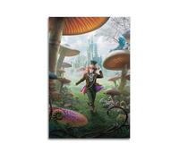 ZZLUUB Poster decorativo da parete del film Alice nel paese delle meraviglie, stampa artistica su tela, poster decorativo moderno, per camera da letto, 40 x 60 cm