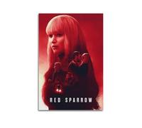 ZZLUUB Poster decorativo da parete del film Red Sparrow, stampa artistica su tela, poster decorativo moderno, per camera da letto, 40 x 60 cm