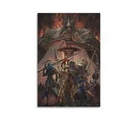 ZZLUUB Poster decorativo da parete su tela, motivo: Dark Souls 3, motivo videogiochi, stampa moderna, per camera da letto, per camera da letto, 50 x 75 cm