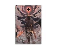 ZZLUUB Poster decorativo da parete su tela, motivo: Dark Souls, con videogiochi, decorazione moderna per camera da letto, 50 x 75 cm