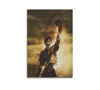 ZZLUUB Poster decorativo da parete su tela, motivo: Dark Souls, Ember Souls, decorazione moderna per camera da letto, per camera da letto, 50 x 75 cm