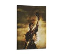 ZZLUUB Poster decorativo da parete su tela, motivo: Dark Souls, Ember Souls, decorazione moderna per camera da letto, per camera da letto, 50 x 75 cm