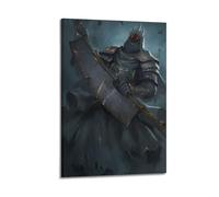 ZZLUUB Poster decorativo da parete su tela, motivo: Dark Souls III, stampa moderna, per camera da letto, per camera da letto, 50 x 75 cm