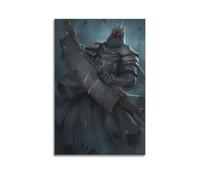 ZZLUUB Poster decorativo da parete su tela, motivo: Dark Souls III, stampa moderna, per camera da letto, per camera da letto, 50 x 75 cm