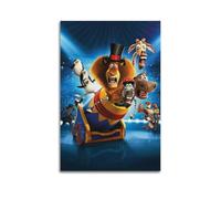 ZZLUUB Poster del film Madagascar, 3 poster decorativi da parete su tela, stampa artistica moderna per camera da letto, 30 x 45 cm