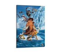 ZZLUUB Poster di film "L'era glaciale" su tela, poster decorativo da parete con stampa moderna per camera da letto, 20 x 30 cm