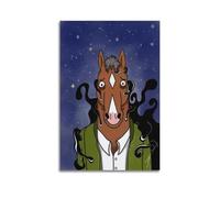 ZZLUUB Stampa artistica da parete su tela, motivo "Bojack Horseman", poster decorativo per camera da letto, moderno, 30 x 45 cm