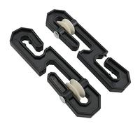 ZZLZX Puleggia separatore separatore per stendibiancheria, 2 pezzi, in plastica e alluminio, separatore per stendibiancheria, set per stendibiancheria lungo e resistente