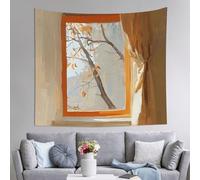 ZZLZYQ Arazzo da appendere alla parete, albero fuori dalla finestra 72x92 pollici poster arazzi arazzo hippie estetico appeso a parete stampa artistica su stoffa for festival feste casa camera da lett