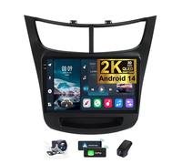 ZZPHKK 9.5 Pollici 2K Radio Schermo per Auto Android 14 per Chevrolet Sail 2015-2018 - Wireless CarPlay Android Auto/Navigazione GPS/Controllo del Volante/Split Screen/FM RDS Autoradio(2K M400S)