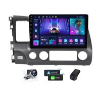 ZZPHKK Android 14 Autoradio 2 DIN per Honda Civic 8 FK FN FD 2005-2012 Radio Carplay Android Auto 9.5 Pollici 2K Screen Navigatore GPS/4G WiFi Bluetooth/FM RDS/Schermo con Retrocamera(LHD,M150CP)