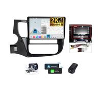 ZZPHKK Android 14 Autoradio 2 DIN per Mitsubishi Outlander 3 GF0W GG0W 2012-2018 Radio Carplay Android Auto 10 Pollici 2K Touch Screen GPS/4G WiFi Bluetooth/FM RDS/Schermo con Retrocamera(B,2K M300S)