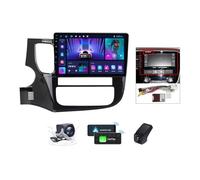 ZZPHKK Android 14 Autoradio 2 DIN per Mitsubishi Outlander 3 GF0W GG0W 2012-2018 Radio Carplay Android Auto 10 Pollici 2K Touch Screen GPS/4G WiFi Bluetooth/FM RDS/Schermo con Retrocamera(B,M160CP)