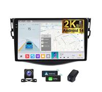 ZZPHKK Android 14 Autoradio 2 DIN per Toyota RAV4 3 XA30 2005-2016 Radio Carplay Android Auto 9.5 Pollici 2K Touch Screen Navigatore GPS/4G WiFi Bluetooth/FM RDS/Schermo con Retrocamera(2K M500S)