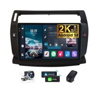 ZZPHKK Android 14 Autoradio per Citroen C4 LA LC 2004-2014 con CarPlay Android Auto 2 DIN 9.5 Pollici 2K Touchscreen Stereo con GPS Bluetooth 4G WiFi DSP EQ FM/RDS Radio +Telecamera DVR(A,2K M200S)