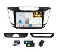 ZZPHKK Android 14 Autoradio per Hyundai Creta IX25 2015-2019 Carplay Android Auto 9.5 Pollici 2K Touch Screen Stereo 2 DIN GPS Navigazione BT 5.0 DSP FM/RDS Radio/SWC + Retrocamera DVR(2K M700S)