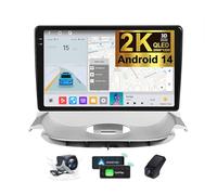 ZZPHKK Android 14 Autoradio per Peugeot 206 T13 T16 T12 1998-2012 Carplay Android Auto 9.5 Pollici 2K 2000 * 1200 Touch Screen Stereo 4G WiFi con Bluetooth/DSP/FM RDS/SWC + Retromarcia DVR(2K M500S)