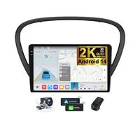ZZPHKK Android 14 Autoradio per Peugeot 607 2004-2010 Carplay Android Auto 9.5 Pollici 2K Touch Screen Auto Stereo 2 DIN GPS Navigazione Bluetooth DSP FM/RDS Radio/SWC + Retrocamera DVR(2K M700S)
