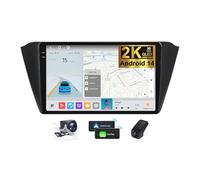 ZZPHKK Android 14 Autoradio per Skoda Fabia 3 III 2015-2019 Carplay Android Auto 9.5 Pollici 2K 2000 * 1200 Touch Screen Stereo GPS 4G WiFi con Bluetooth/DSP/FM RDS/SWC + Retromarcia DVR(2K M200S)